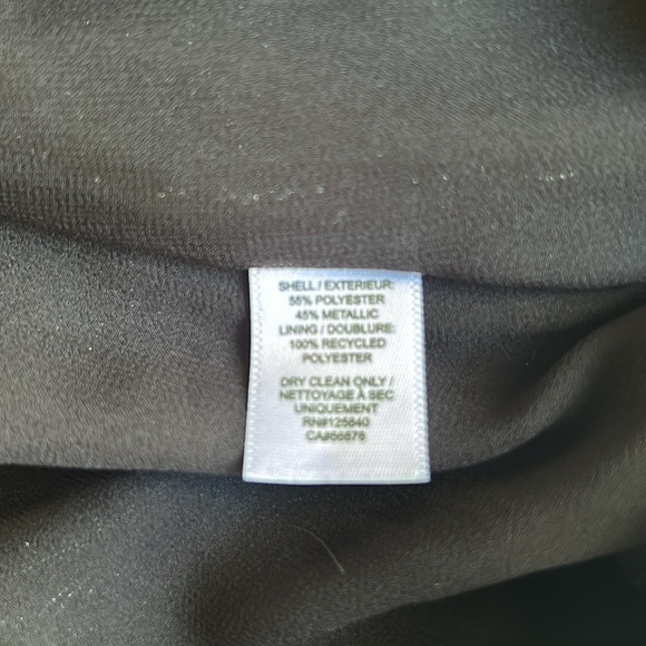 “McKenna Ruched Metallic Mini Skirt” Brand Intermix. Silver - Picture 4 of 4